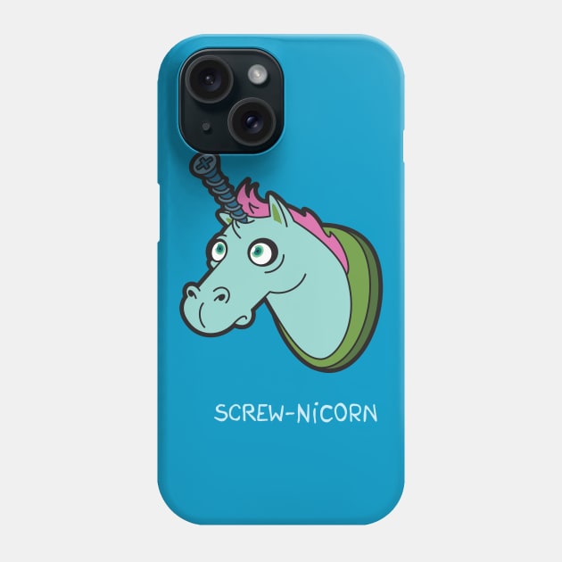 Screw-nicorn Phone Case by StickyMoments