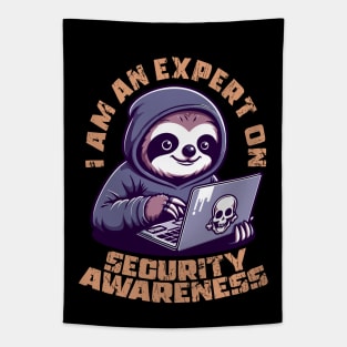 Security Awareness Hacker Sloth Tapestry