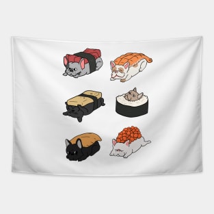 French Bulldog Sushi Rolls Frenchie Gift Tapestry