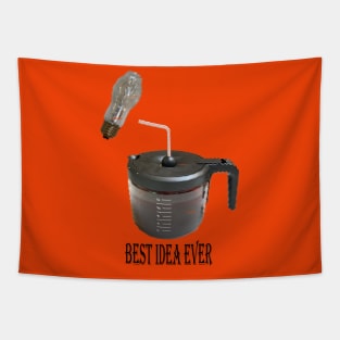 Coffee Pot with Straw: The Best Idea Ever Coffee Lovers Tapestry