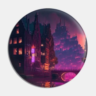 Cyberpunk Amsterdam Pin