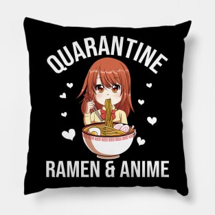 Funny Quarantine Ramen And Anime Gift Pillow