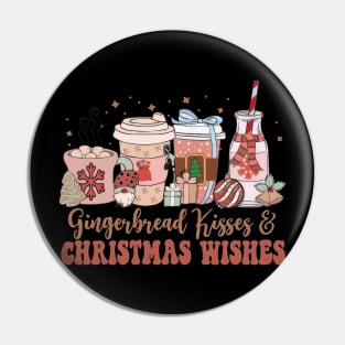 Gingerbread Kisses And Christmas Wishes Coffee Pin