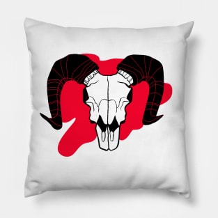 Sheep Skull Pillow