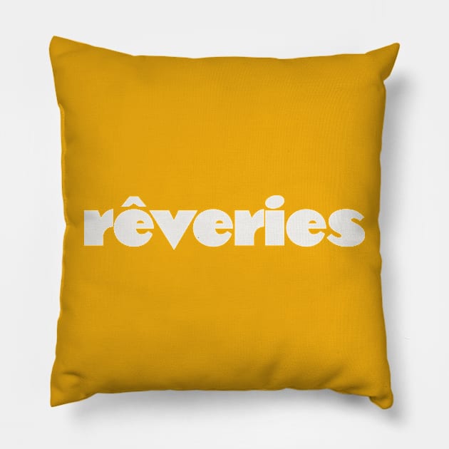 Reveries (white) Pillow by Belcordi