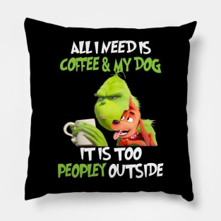 Funny Grinch Christmas Grinch Funny Gift Grinchmas Grinch Lovers Pillow