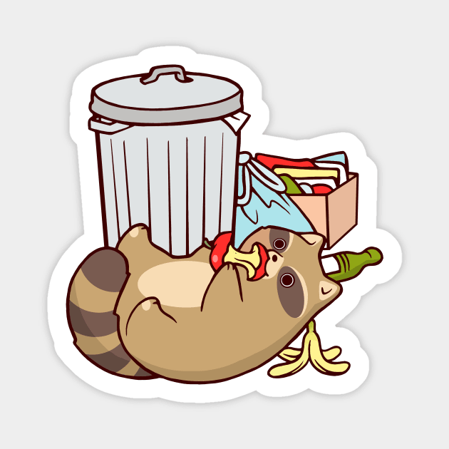 Trash Panda Magnet by SarahJoncas