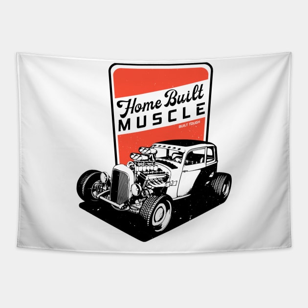 Muscle Car - Home Built Muscle - Built Tough Tapestry by CC I Design