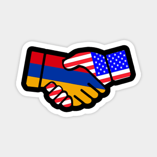 Armenia USA Friendship Magnet