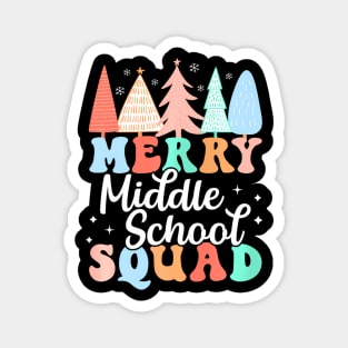 School Squad Teacher 7Th 8Th Grade Christmas Magnet