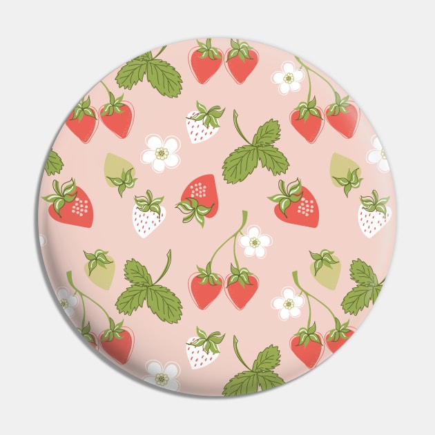 Strawberry pattern Pin by DanielK