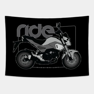 Ride grom bw Tapestry