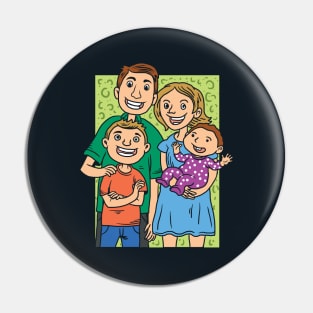 Happy Family Pin