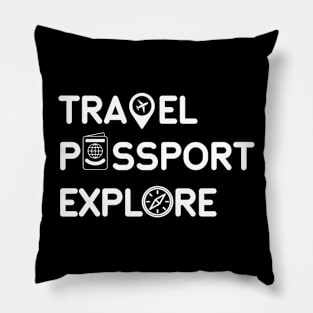 Travel Passport Explore Pillow