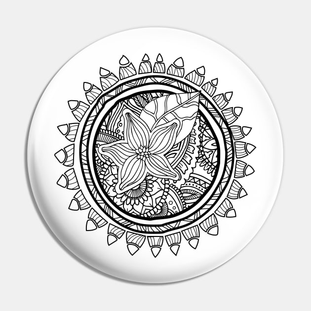 Lineart zentangle mandala Pin by ComPix