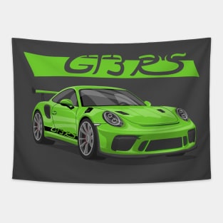 car 911 GT3 RS green Tapestry