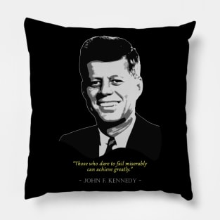 John F. Kennedy Quote Pillow