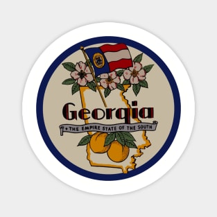 Georgia Vintage Decal Magnet