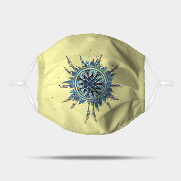 Abstract Peacock Mandala Art Tee Collage Mask Teepublic