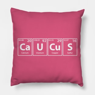 Caucus (Ca-U-Cu-S) Periodic Elements Spelling Pillow