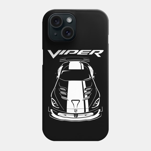 Dodge Viper ACR 5th generation - White Stripes Phone Case by V8social