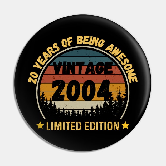 Vintage 2004 Limited Edition 20th Birthday 20 Years Old Gift Pin by Peter smith