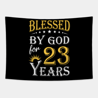 Blessed By God For 23 Years 23rd Birthday Tapestry