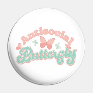 Antisocial Butterfly Pin