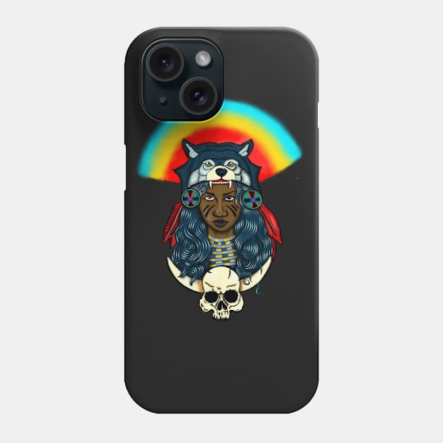 Beautiful Native African Woman Afro Black Pride Phone Case by dukito