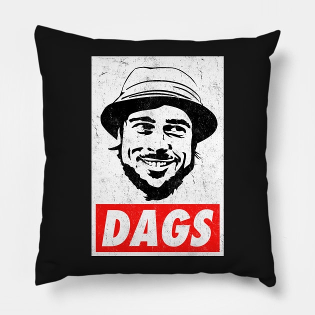 The Snatch Micky Dags Pillow by SaverioOste