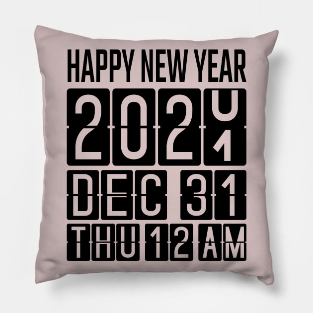 New Year Odometer, Happy New Year 2021 Pillow by MZeeDesigns