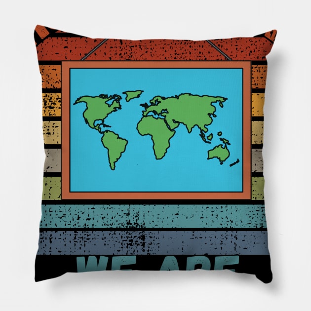 Without Geography We Are Nowhere, Funny Geography Gift Pillow by maxdax