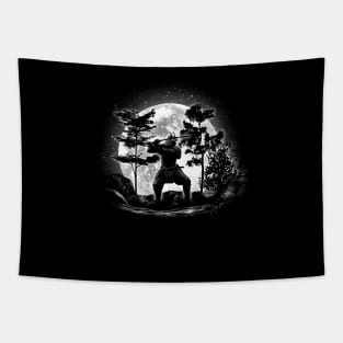 Moonlight Samurai Tapestry