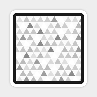 Grey triangle mosaic pattern Magnet