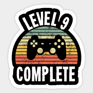 9th Wedding Anniversary Gifts Level 9 Complete Gamer T-Shirt 9th Wedding Anniversary Gifts Level 9 Complete Gamer T-Shirt
