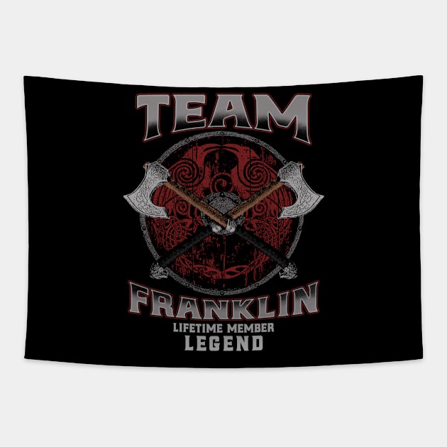 Franklin Name - Lifetime Member Legend - Viking Tapestry by Stacy Peters Art