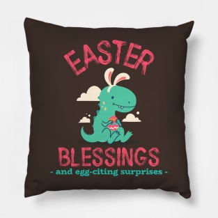 Easter blessings and egg-citing surprises Pillow