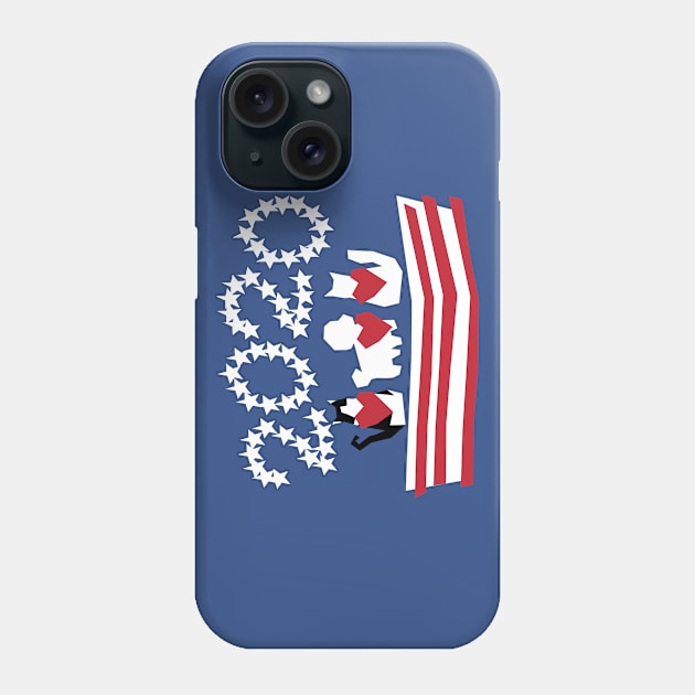 Patriotic 2020 Pets Phone Case by Herbie, Angel and Raccoon