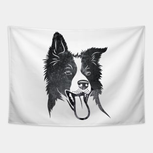 Border collie Face Tapestry