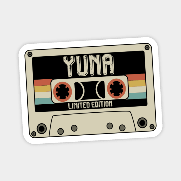 Yuna - Limited Edition - Vintage Style Magnet by Debbie Art