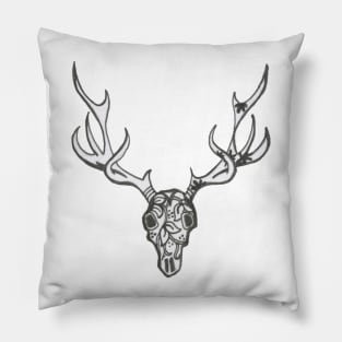 Deer Skull Pillow