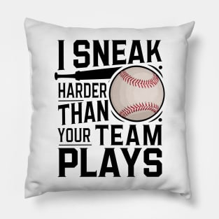 i snack harder than your team plays Pillow