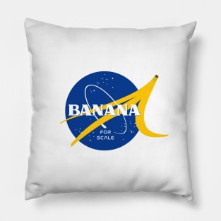 Banana for scale NASA logo Pillow