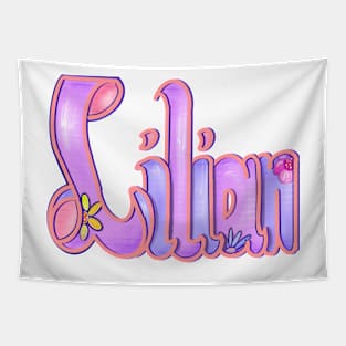 Lilian Girls and womens Personalized Custom name Lilian Tapestry