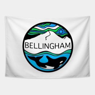 Bellingham Washington Orca - Color Version Tapestry