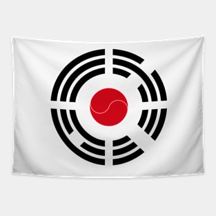 Korean Japanese Multinational Patriot Flag Series Tapestry