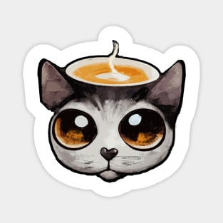 Coffee | Cat | Mug Magnet