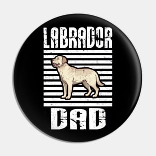 Labrador Dad Proud Dogs Pin