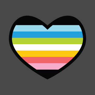 Queer Flag Heart T-Shirt