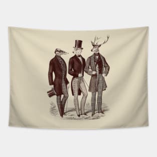 Gentlemen in the Woods Tapestry